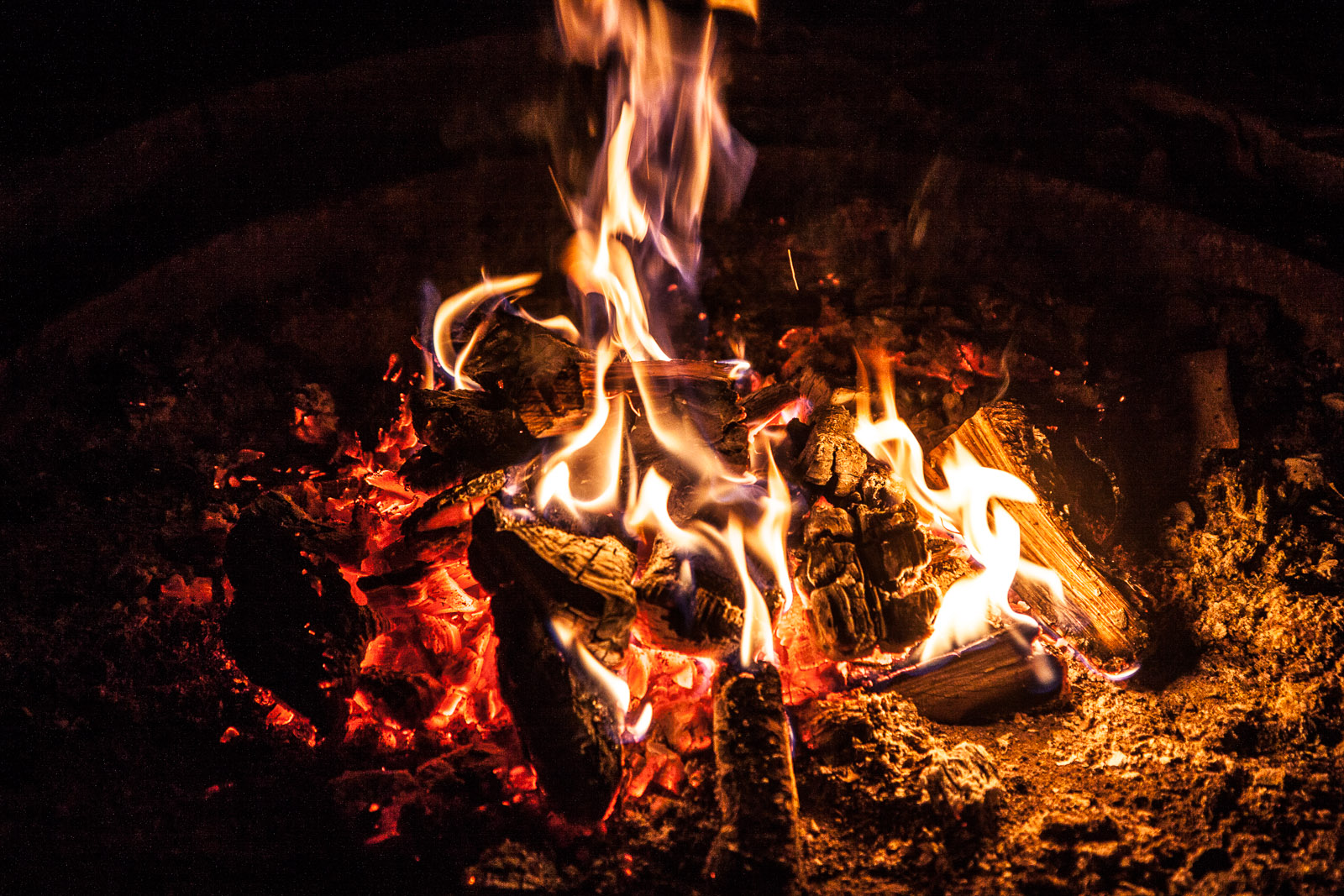 Lagerfeuer Besichtigung